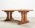 Early 20th Century French Provincial Oak Country Farmhouse Trestle Dining Table For Sale - Image 5 of 18