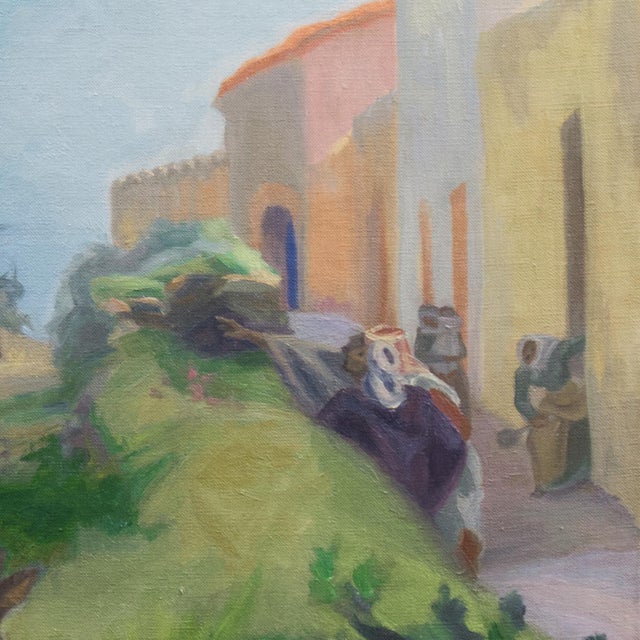 'Motif From Ibiza' by Harriet Fischer, 1951, Post-Impressionist Woman Artist, Paris, Madrid, Copenhagen For Sale In Monterey, CA - Image 6 of 13