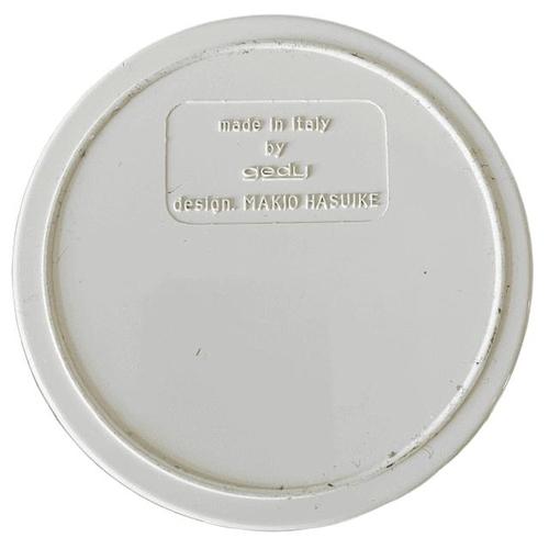 Cream Vintage Space Age Plastic Bathroom Storage Boxes by Makio Hasuike for Gedy, Set of 2 For Sale - Image 8 of 10