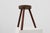 Rustic Rustic Oak Wooden Tripod Stool, France, 1890s For Sale - Image 3 of 10