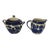 Antique Allertons LTD Blue Willow Creamer and Sugar W/Matching Lid Made in Staffordshire England C. 1929-1942 For Sale