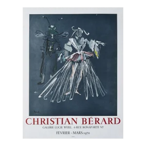 1970 Christian Berard Lucie Weill Gallery Lithograph Poster