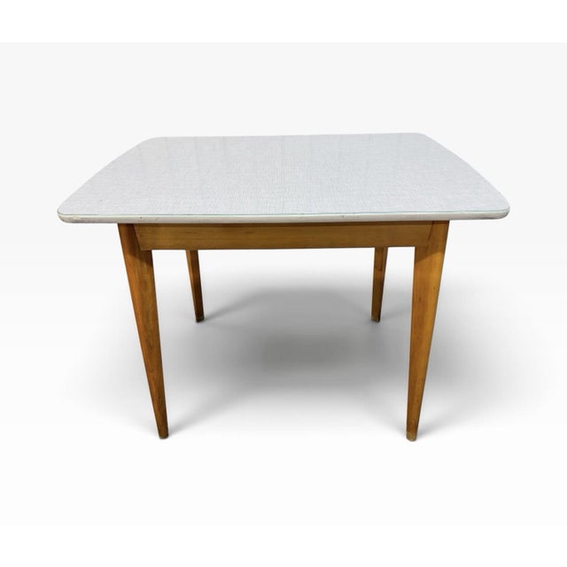 Brown Mid-Century Modern Heywood Wakefield Style Arts & Crafts Writing Desk Work Table For Sale - Image 8 of 8