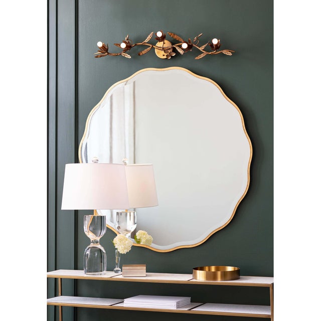 Balancing Old World elegance with rustic charm, each branch of Trillium is cast and gilded in a natural brass finish. Hang...