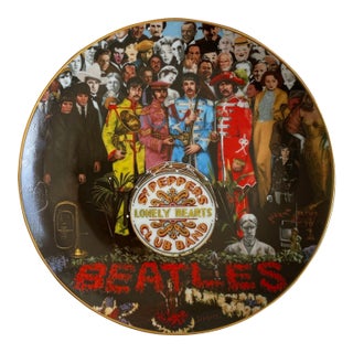 1960s Original Beatles Decorative Sergeant Peppers Plate by Delphi For Sale