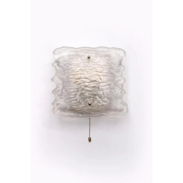 Large Wall Lamp of Frosted Glass, Germany, 1960s For Sale - Image 10 of 10