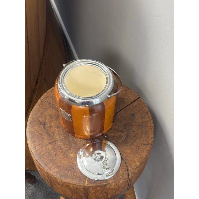 Vintage English Biscuit Barrel For Sale - Image 4 of 7