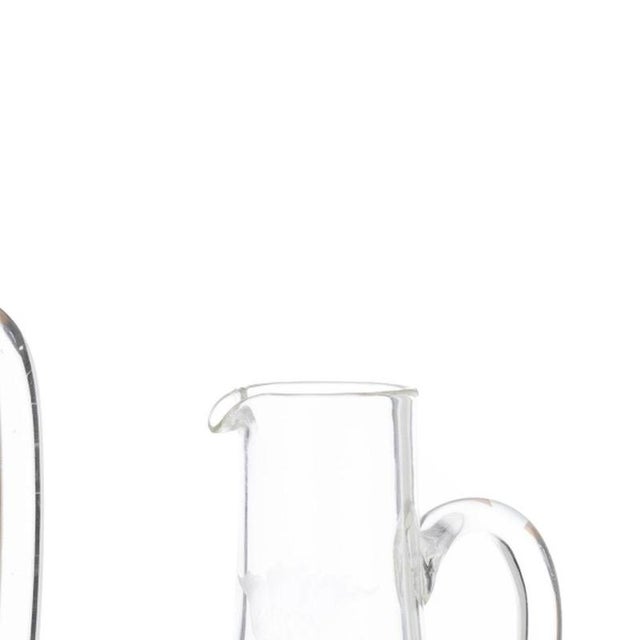 20th Century Glass and Crystal Mugs, Set of 2 For Sale - Image 4 of 6