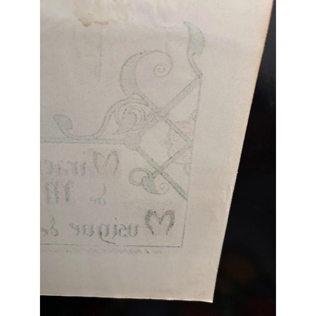 1904 Original Stone Lithograph Poster "Le Jongleur De Notre Dame" by Georges Rochegrosse For Sale - Image 10 of 16