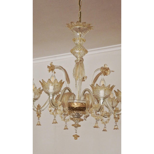 Vintage Murano Glass Chandelier, 1990s For Sale - Image 6 of 11