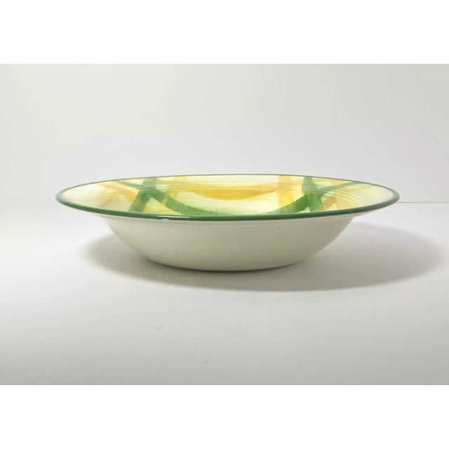 Mid-Century Modern 1950s Metlox "Gingham” Set of 13 Ceramic Rim Soup Bowls For Sale - Image 3 of 5