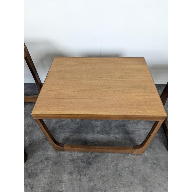Wood Quadrille Nesting Tables in Teak from G-Plan, 1960s, Set of 3 For Sale - Image 7 of 12