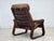 Wood Vintage Danish Lounge Chair in Leather by Georg Thams, 1970s For Sale - Image 7 of 18