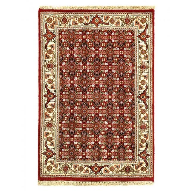 2020s Pasargad Red Color Fine Hand Knotted Silk & Wool Rug For Sale - Image 4 of 4