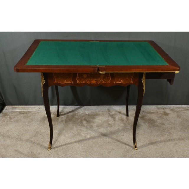 Brown Late 19th Century Louis XV Mahogany Games Table For Sale - Image 8 of 18