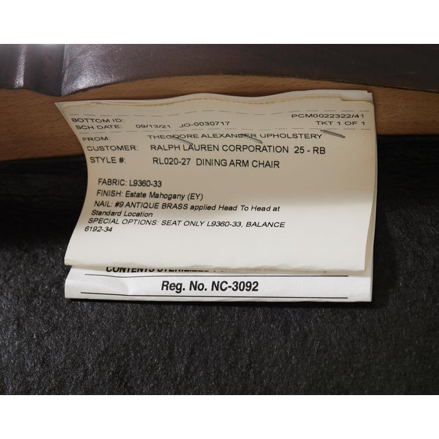 Ralph Lauren Conservatory Garden Wingback Dining Armchair For Sale - Image 15 of 18