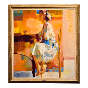 Nicola Simbari - Saffron Daydream - 1964 Oil Painting