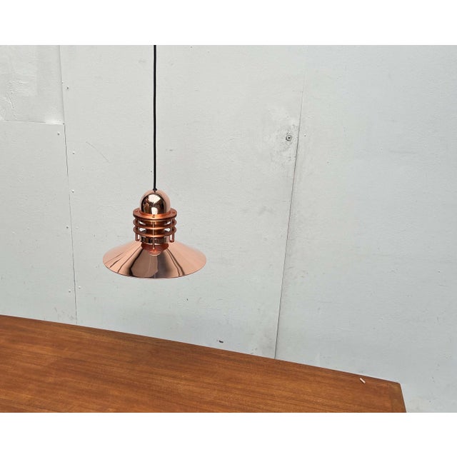 Vintage Danish Copper Nyhavn Pendant Lamp by Alfred Homann and Ole V. Kjær for Louis Poulsen, 1980s For Sale - Image 18 of 18