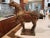 Asian 1940s Large Asian Wood Carved Tang Emperors Horse For Sale - Image 3 of 12