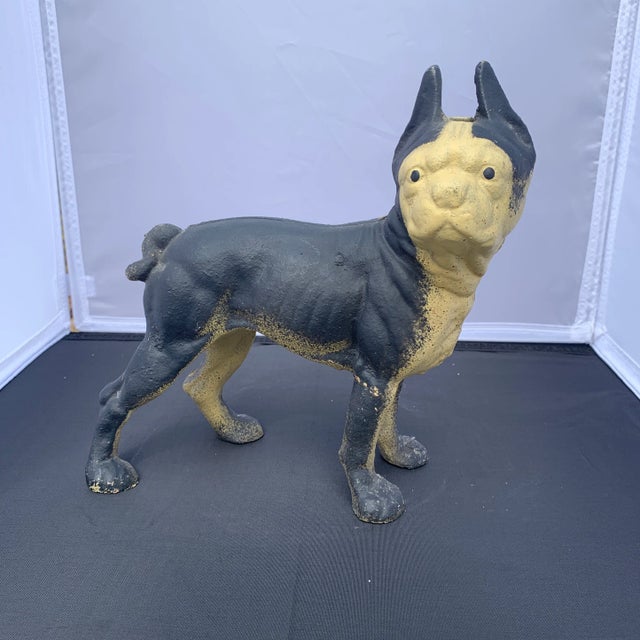 French Bulldog Iron Doorstop For Sale - Image 13 of 13