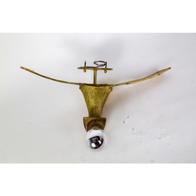 Bronze Art Deco Gilt Bronze Avian Theater Sconces - Set of 6 For Sale - Image 8 of 12