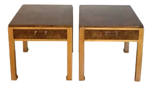 Vintage Mid Century Modern Baker Side Tables - a Pair