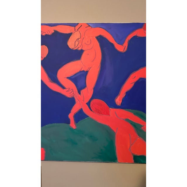 Figurative Laura Davis (American [Nc], 21st C.) “Ode to Henri Matisse,” Acrylic on Canvas For Sale - Image 3 of 9