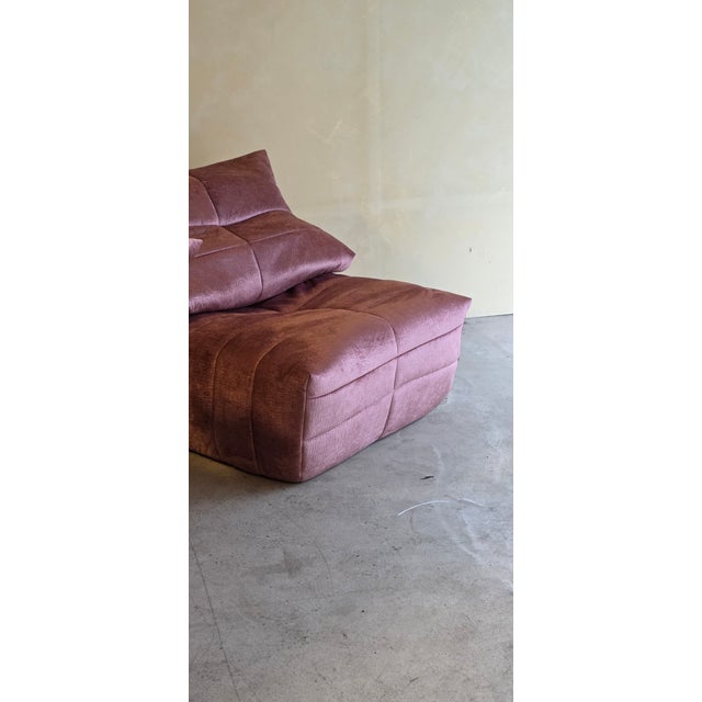 Vintage Lounge Chairs in Velvet Rose Fabric by Marc Held for Dunlopillo, 1970s, Set of 2 For Sale - Image 10 of 14