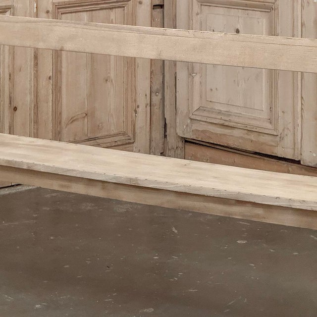Sand 19th Century Gothic Revival Stripped Oak Church Bench For Sale - Image 8 of 18