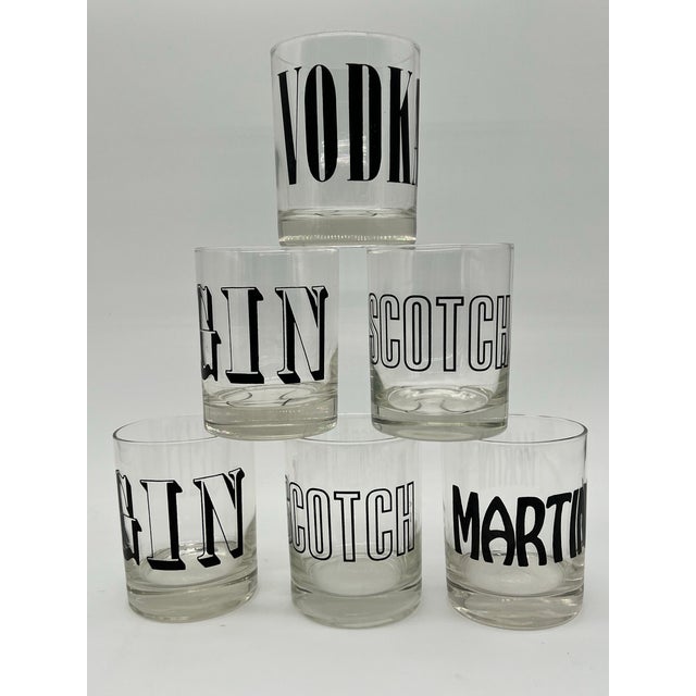 Mid-Century Modern Mid Century Spirits Glasses - Set of 6 For Sale - Image 3 of 6