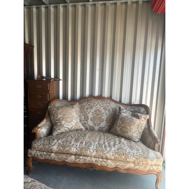 Mid-Century Modern Early 20th Century Mid Century Modern Lillian August Couch For Sale - Image 3 of 4