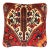 Pasargad Vintage Hand Knotted Farahan Rug Pillow For Sale