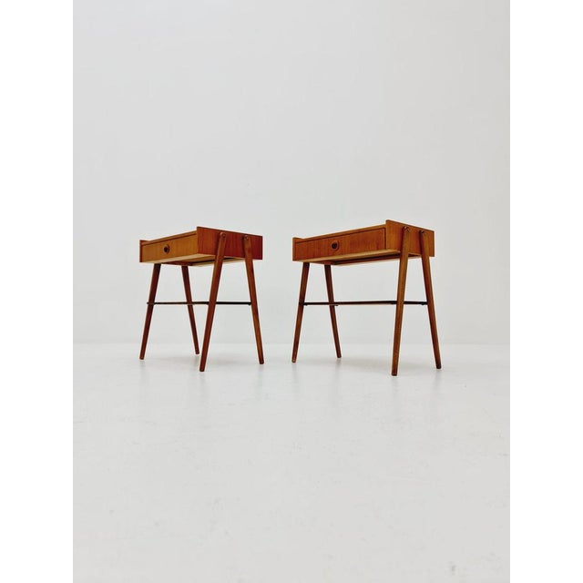Mid-Century Danish Teak Nightstands, 1960s, Set of 2 For Sale - Image 3 of 12