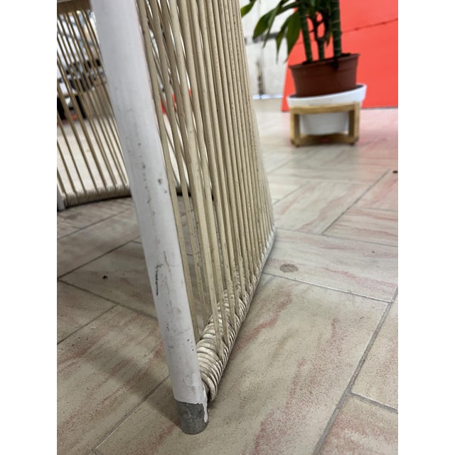 Vintage Outdoor Armchairs from Varaschin and Garden Table, Italy, 1980s, Set of 5 For Sale - Image 11 of 18