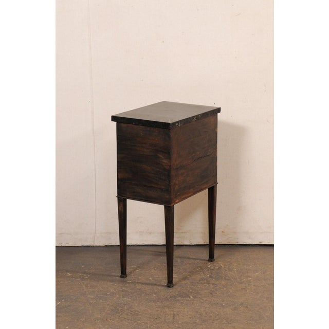 Wood 19th Century French Side Chest W/Original Marble For Sale - Image 7 of 12