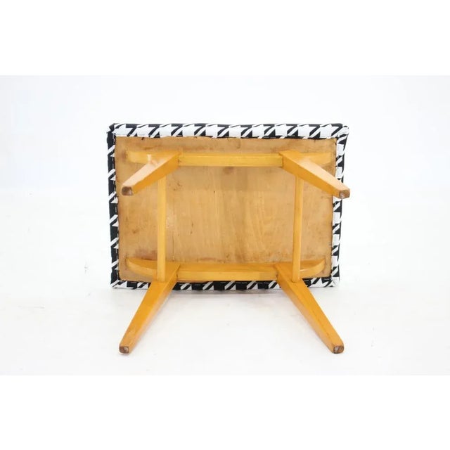 Wood Stool, Czechoslovakia, 1970s For Sale - Image 6 of 9