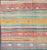 Mid 20th Century Mid 20th Century Bright and Colorful Flat-Weave Turkish Kilim Rug With Geometric Stripe Design For Sale - Image 5 of 12