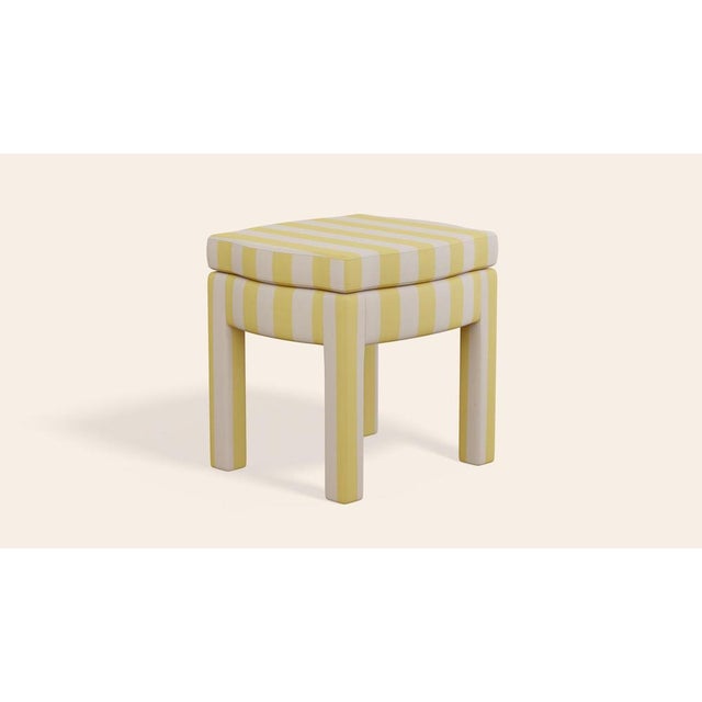 Citron Piero Ottoman by Ceraudo For Sale - Image 4 of 7
