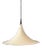 Mid-Century Danish White Space Age Witch Hat Pendant Lamp For Sale