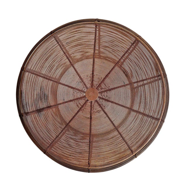 Vintage Outdoor/Indoor Industrial Farmhouse Wire Side Table For Sale - Image 4 of 5