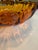 Vintage Amber Sunflower Footed Glass Bowl, Attributed to Indiana Glass For Sale - Image 4 of 8