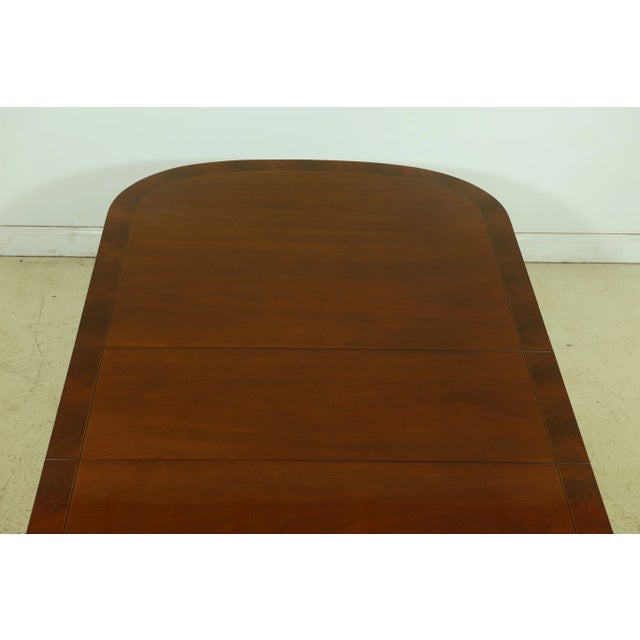 Kindel Empire Style Paw Foot Mahogany Dining Table For Sale - Image 9 of 13