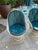 An impressive and exceptionally rare stunning complete set of eight authentic Russell Woodard spun fiberglass swivel...