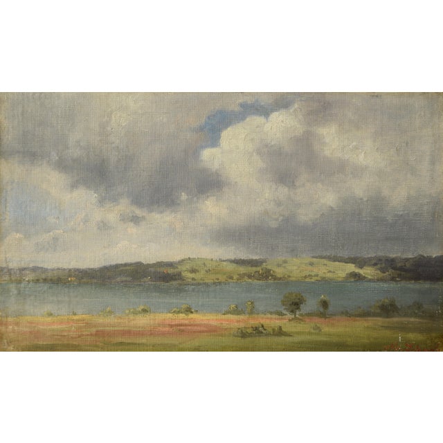 Max Schwab, Am Ammersee, 1890-1900, Oil Painting For Sale - Image 8 of 8