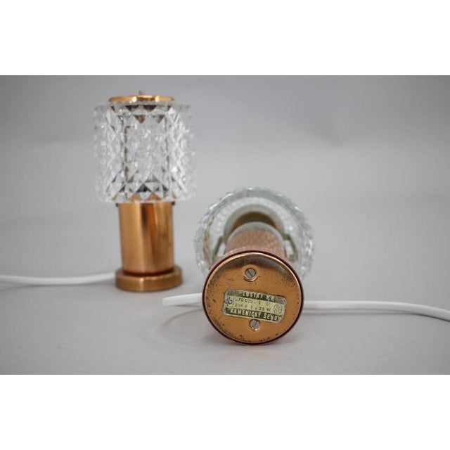 Metal Table Lamps in Copper attributed to Kamenicky Senov, Czechoslovakia, 1970s, Set of 2 For Sale - Image 7 of 12