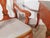 ANTIQUE Baker Furniture 1950s French Red Chinoiserie w/Green Leather Top Writing Desk &PR Matching Arm Chairs This AMAZING...