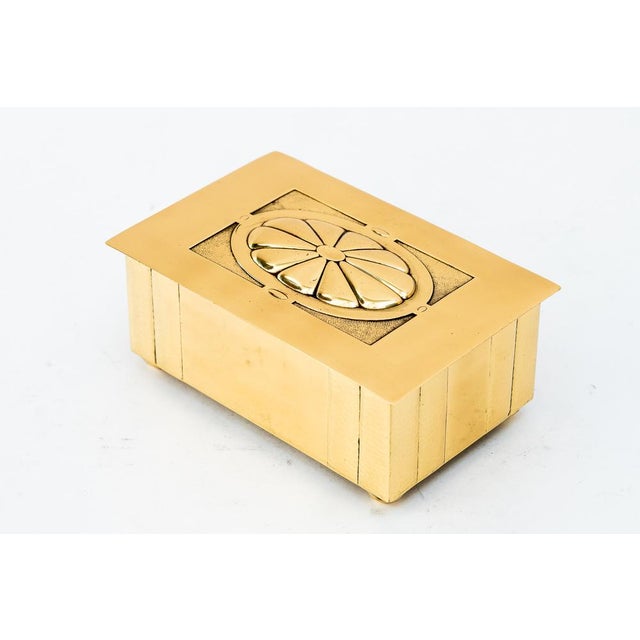 Brass Jewelry Box from WMF, Germany, 1920s For Sale - Image 9 of 11