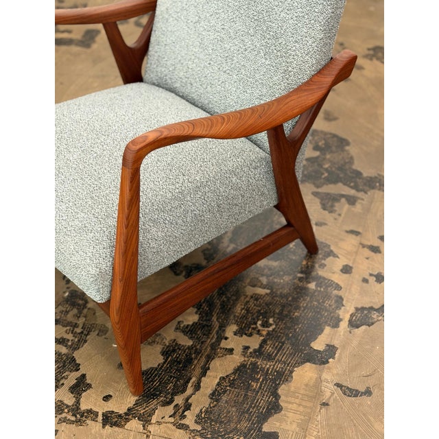 Wood Danish Armchair in Teak, 1960s For Sale - Image 7 of 9