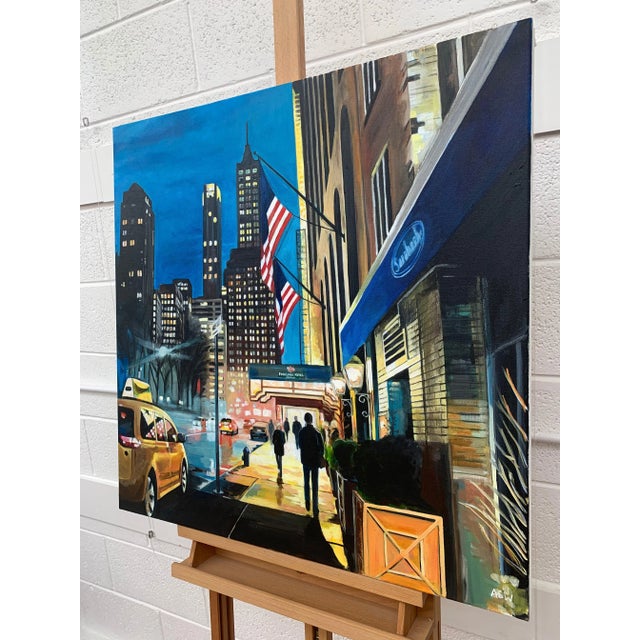 Park Lane Hotel Central Park New York City by British Contemporary Artist For Sale - Image 6 of 7