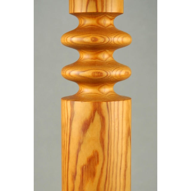 Pine Table Lamp by Uno Kristiansson for Luxus, 1970s For Sale - Image 10 of 11